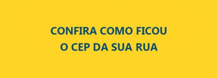 CEPs passam a ser específicos por rua em nossa cidade