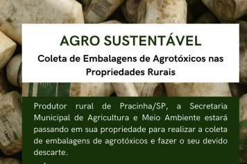Coleta de Embalagens de Agrotóxicos nas Propriedades Rurais