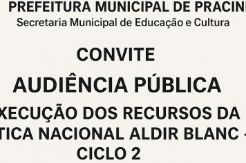 Audiência Pública Política Nacional Aldir Blanc 