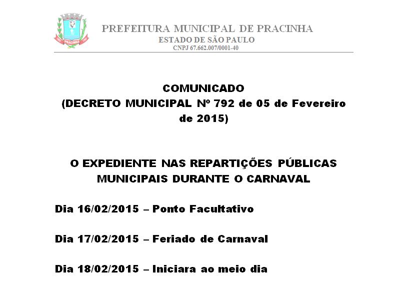 COMUNICADO