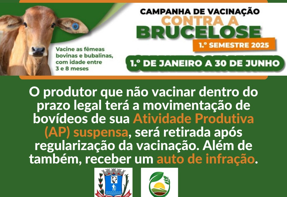 Campanha de vacinação contra a Brucelose 