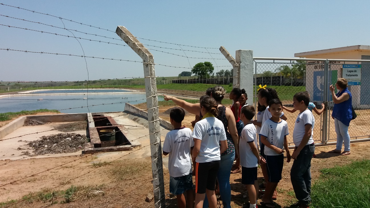 VISITA NA ESTAÇÃO DE TRATAMENTO DE ESGOTO DE PRACINHA